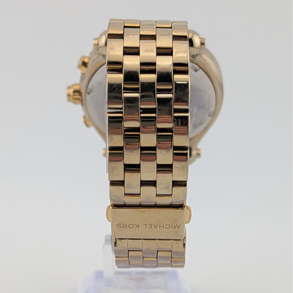 Michael Kors Madison Chronograph MK5172 Gold Tone Date Watch 40mm Women's - Picture 7 of 10